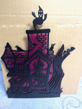 PartyLite P8268 Ghostly House Wall Sconce NIB w/ Glass Candle Holder - $19.79