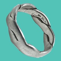 vintage sterling silver mexicio  twisted band size 8.5 - $36.45