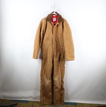 Vintage 90s Walls Mens Medium Distressed Insulated Canvas Coveralls Bibs... - £85.73 GBP