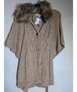 NWT Ann Taylor Loft Faux Fur Collar Sweater Size XS - $49.15 CAD