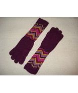 NWoT Missoni for Target Passion Purple Chevron Glitter Girls Gloves CUTE  - $343.34 MXN
