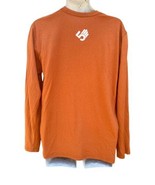 Vintage  Nike T Shirt Check Long Sleeve See the unseen  Burnt Orange L 2... - £14.11 GBP