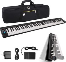 Electric Keyboard Piano 88 Keys - Foldable Portable Digital, Pyle Pkbrd8100. - £138.93 GBP