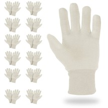 Natural Color Jersey Gloves 10 Inch, Pack of 480 Cotton Polyester Gloves - £168.38 GBP