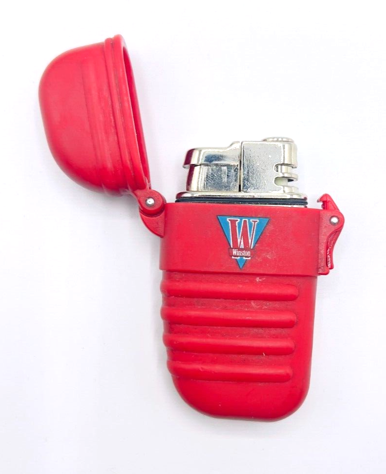 Vintage Winston Brand Cigarette Lighter Case w/Lighter - $9.70