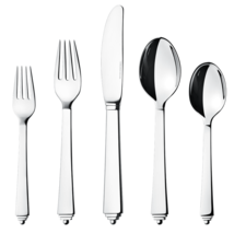Pyramid by Georg Jensen Stainless Steel Service for 12 Set 60 pieces - V... - $1,413.72