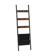 Blanket Ladder, 5 Tier Ladder Shelf, Wall-Leaning Blanket Rack, Decorati... - £37.73 GBP
