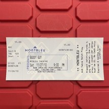 Buddy Guy Montbleu Resort Casino And Spa Concert Ticket Stub November 2010 - $8.99