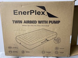 EnerPlex Twin Size Air Mattress Airbed with Rechargeable Pump Camping Outdoor - £36.18 GBP