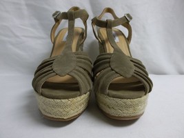 Steve Madden Size 10 M Remy Taupe Suede Open Toe Wedges New Womens Shoes... - £69.28 GBP