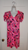NWT LILLY PULITZER LOW TIDE NAVY FINS AND FEATHERS ALEECE DRESS XL - $1,026.21 MXN
