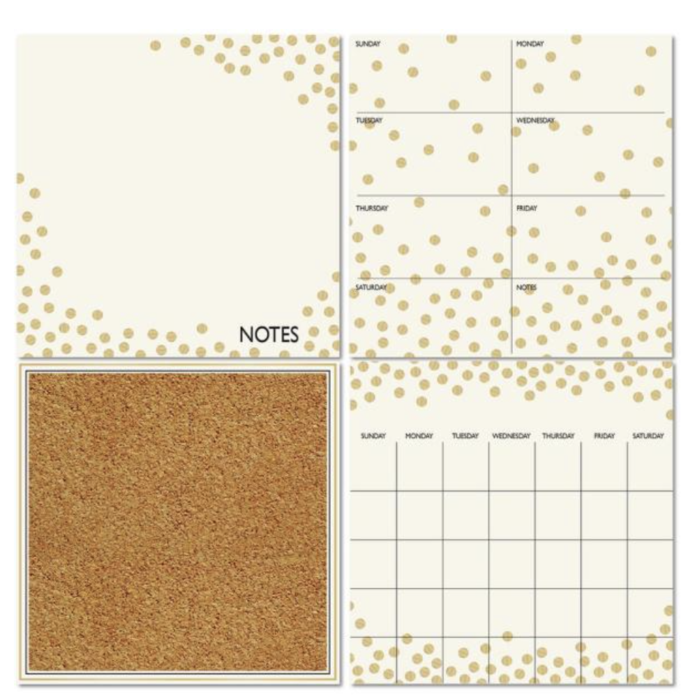 Wall Pops WPE1503 Gold Confetti Organization Kit, 12 Pieces - $38.95