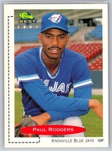 Classic Best 1991 Paul Rodgers Knoxville Blue Jays #3 - $1.89