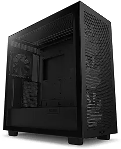 NZXT H7 Flow Mid-Tower ATX PC Gaming Case - High Airflow, Tempered Glass... - $250.99