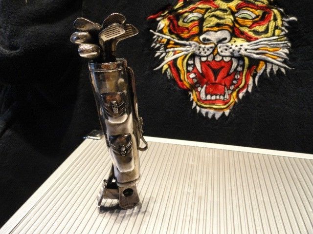 golf clubs with bag cigar cutter