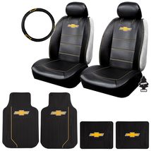 Yupbizauto Premium Sideless Seat Cover Bundle Set with Floor Mats &amp; Steering Whe - $161.69