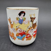 VINTAGE Walt Disney Snow White Seven Dwarfs Coffee Cup Mug 10 oz Made In... - $11.87