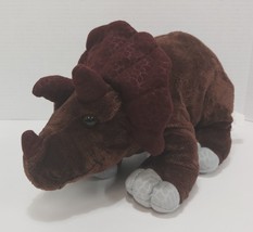 Pre Owned Kohl&#39;s Cares Brown Triceratops 13&quot; Plush - £5.95 GBP