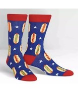 New Novelty Hot Dog Sock It To Me Men&#39;s Foot Long Crew Socks A16FD - £7.05 GBP