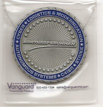 Northrup Grumman Cyber Logistics Large 2&quot; Challenge Coin Or Medal - $6.50