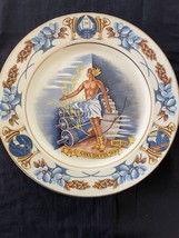 vintage commemorative ceramic plate of printing art. Gouda Zuid Holland  plazuid - £78.95 GBP