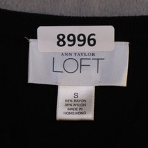 Ann Taylor Loft Sweater Womens Small Black Casual Lightweight Cardigan V... - £18.22 GBP