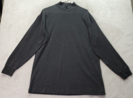 Reed Hunter Shirt Mens Size XL Gray 100% Cotton Long Raglan Sleeve Mock Neck - $18.44