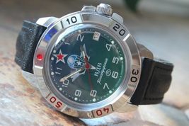 Vostok Komandirsky Military Wrist Watch # 431818 NEW - £52.31 GBP+