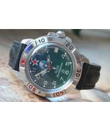 Vostok Komandirsky Military Wrist Watch # 431818 NEW - $69.99+