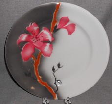 Jackson Restaurant China Red Floral Pattern Dinner Plate Made In Pennsylvania - £23.73 GBP