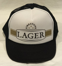 Firestone Lager Unisex White/Black Foam And Mesh Trucker Cap One Size Pr... - $14.84