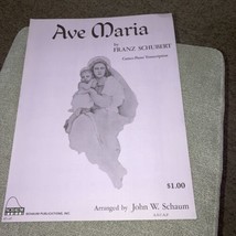 AVE MARIA Sheet Music Vintage 1966 Schubert Devotional Classic Church Song - £5.37 GBP
