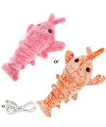 T kickers lobster toy realistic wiggle shrimp plush interactive toys for cats and dogs thumbtall