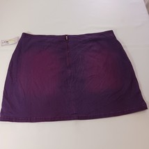 Wild Fable Women's Purple Coated Cotton Blend Pull-On Skirt Size 24W image 12
