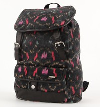 WOMEN&#39;S GIRLS HURLEY THE ONE AND ONLY SCHOOL BACKPACK BLACK CANVAS NEW $54 - $44.99