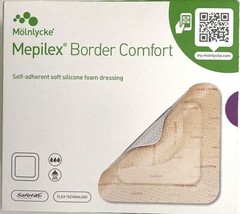 Mepilex Border Comfort Dressing 10cm x 20cm x 10 - £67.70 GBP