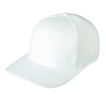 MEN&#39;S GUYS FLEXFIT YUPOONG PLAIN BASEBALL HAT CAP LID SOLID WHITE CASUAL... - £12.59 GBP