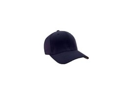 Men's Flexfit Yupoong Plain Baseball Hat Cap Lid Solid Navy Blue Casual New $25 - $15.99