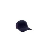 MEN&#39;S FLEXFIT YUPOONG PLAIN BASEBALL HAT CAP LID SOLID NAVY BLUE CASUAL ... - £12.78 GBP