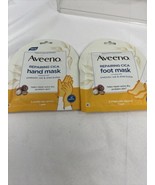 (2) Aveeno Repairing CICA Hand &amp; Foot Mask with Prebiotic Oat Shea Butte... - $12.04 CAD