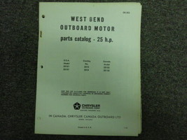 1965 Chrysler Outboard 25 HP Parts Catalog 25121 25131 - £20.12 GBP