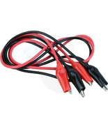 18AWG Pair of Dual Red Black Test Leads Alligator Clips Jumper Cables - £5.71 GBP