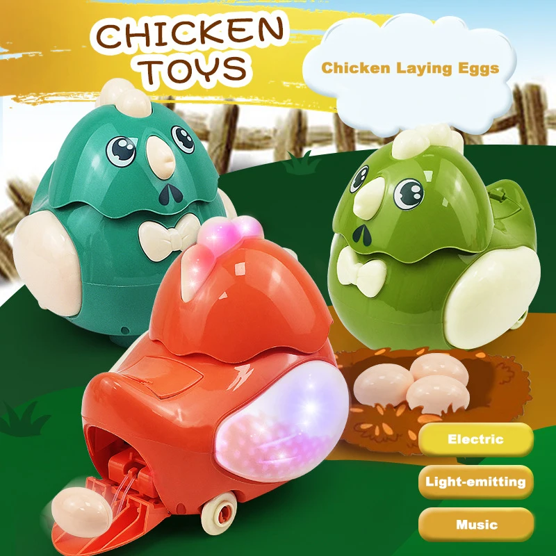 Electric Chicken Laying Eggs Toys Gimbal Walking Crab  Crawling Creative - £17.19 GBP