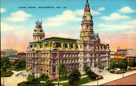 Vintage Postcard - Court House Indianapolis Indiana-bk38 - £4.66 GBP