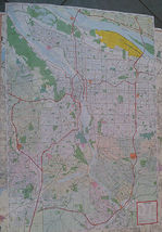 Portland OR Laminated Wall Map (R) - $46.53