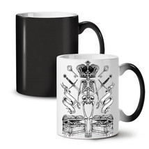 King Crown Skull Horror NEW Colour Changing Tea Coffee Mug 11 oz | Wellcoda - £15.71 GBP