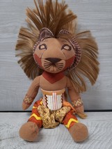 Disney 12” SIMBA African Lion King Broadway Musical Plush Tribal War Dress - £6.29 GBP