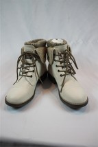 NIB Cliffs by White Mountain Winter White Ankle Hiking Boot Faux Fur Fold Over 6 - £31.68 GBP