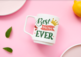 Novelty Mug &quot;Best Mom Ever&quot; Coffee Cup Ceramic Coffee Mug Printed on Both Sides - £13.32 GBP+