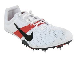 NIKE ZOOM MILER MEN&#39;S GUYS  TRACK SHOEs CLEATS  BLACK WHITE  SIZE 15  - $36.99